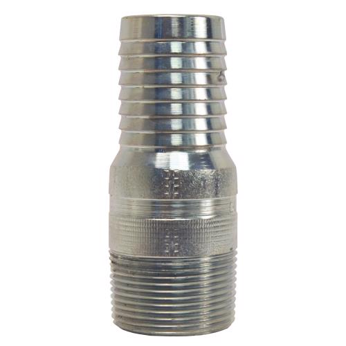 Plated Steel King™ Combination Nipple for Plastic Pipe